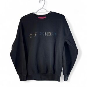 Black srf pendry Logo Crewneck Sweatshirt